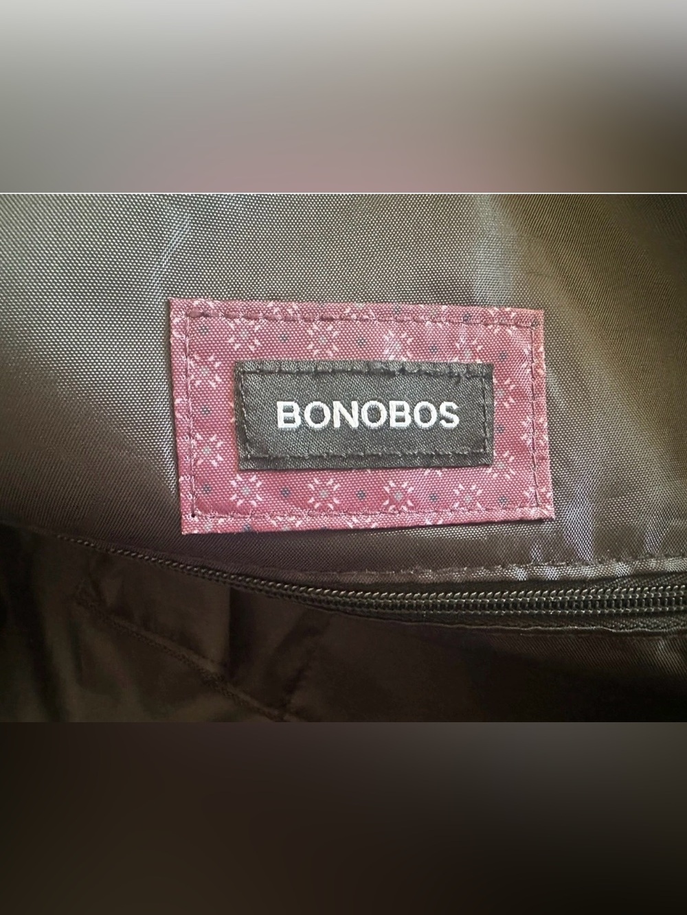 Bonobos~Black Ballistic Nylon Duffle Bag w/ Leather Accents-Adjustable
Strap~NWT - Picture 2 of 16